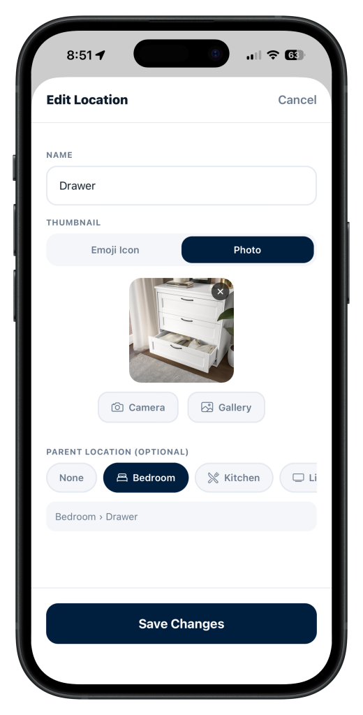Finder app location editor
